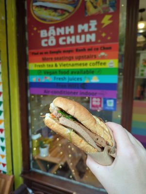 Vegan Banh mi at Bánh mì cô Chun  in Hanoi
