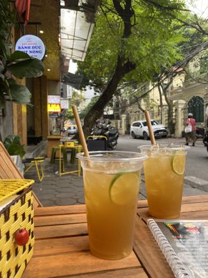 Lemon tea, refreshing!   at Bánh mì cô Chun  in Hanoi