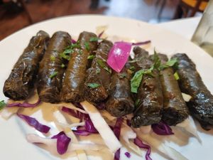 vine leaves at Eddie's Lebanese Eatery in Mortdale