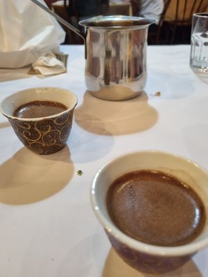 Lebanese coffee - excellent at Eddie's Lebanese Eatery in Mortdale