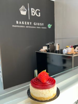 Cheescake strawberry  at Bakery Giusy in Gran Canaria