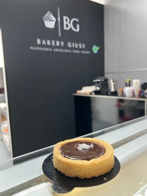 Crostata with salt caramel and chocolate  at Bakery Giusy in Gran Canaria