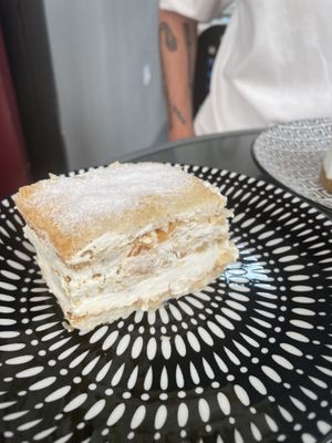 Italian puff pastry cream cake   at Bakery Giusy in Gran Canaria