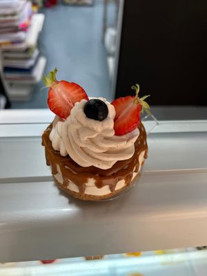 Cheesecake lotus with caramel salt at Bakery Giusy in Gran Canaria