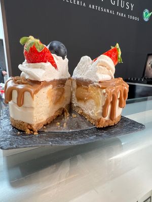 Cheesecake lotus with caramel salt at Bakery Giusy in Gran Canaria