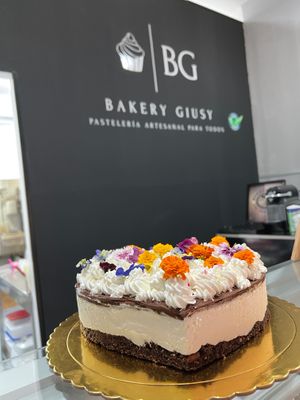 Cheesecake coconut and chocolate  at Bakery Giusy in Gran Canaria