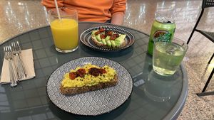 Scrummbled tofu egg 🌱  at Bakery Giusy in Gran Canaria