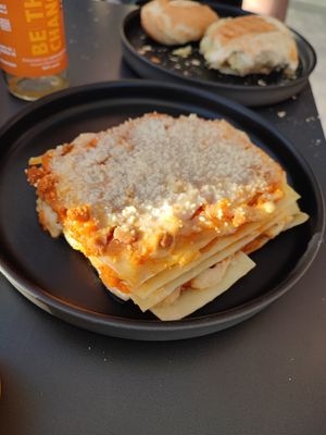 Lasaña at Bakery Giusy in Gran Canaria