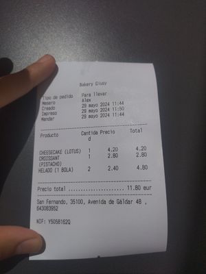  at Bakery Giusy in Gran Canaria