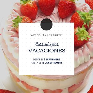 We are closed for holidays. We come back monday 16th september.  at Bakery Giusy in Gran Canaria