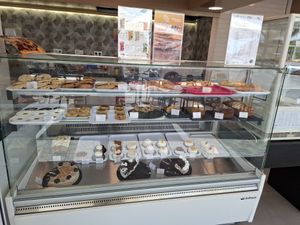 Huge choice of cakes at Bakery Giusy in Gran Canaria