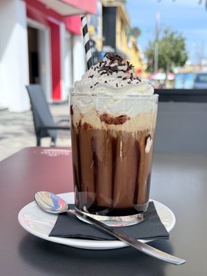 Vanilla iced coffee   at Bakery Giusy in Gran Canaria