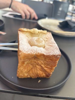 Croissant with cream  at Bakery Giusy in Gran Canaria