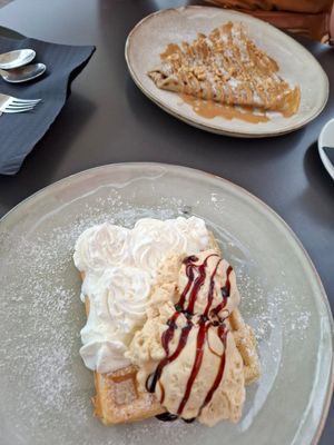 Crêpes and waffle at Bakery Giusy in Gran Canaria