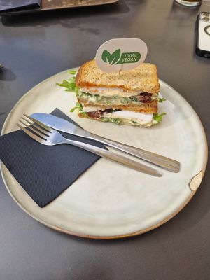Feta and dried tomato sandwich at Bakery Giusy in Gran Canaria