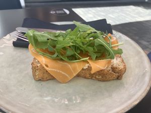 Salmon and cream cheese gf  at Bakery Giusy in Gran Canaria