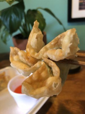 Vegan cream cheese wontons 😍 at Garden Wok in Tarzana