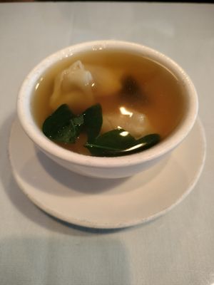 Wonton soup at Garden Wok in Tarzana