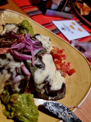 Gebratenene Kaktusblätter. at Don Gallo - Comida Mexicana in Rothenburg Ob Der Tauber