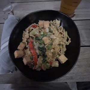 Drunken Noodle Bowl  at Columbus Brewing Company Beer Hall in Columbus