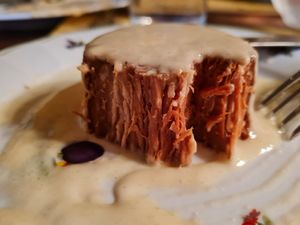 Vegan steak at La Sidreria in Milan