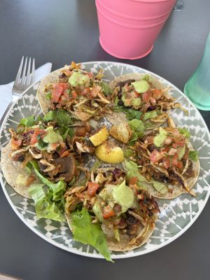 Veggie tacos (without cheese and sour cream)  at Con Limone Y Sal in Tenerife