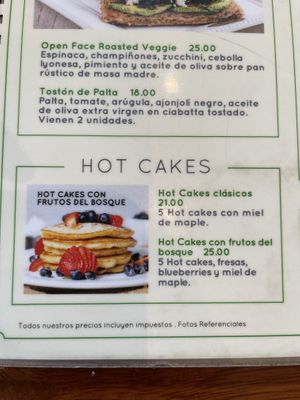 Hot cakes  at La Mora in Lima