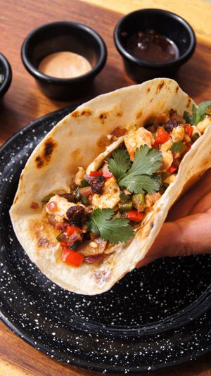 Taco gobernador  at Umi Vegan  in Playa Del Carmen