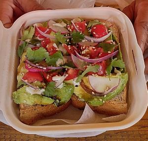 Avocado Toast at Pacha Roots in Miami