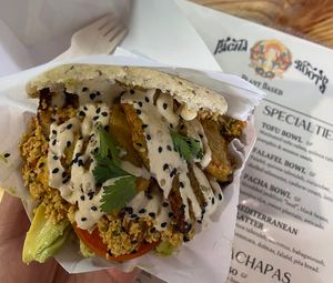 PACHA AREPA 🫓   at Pacha Roots in Miami