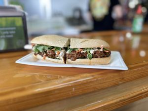 Bahn Mi sandwich is amazing!  at Pacha Roots in Miami