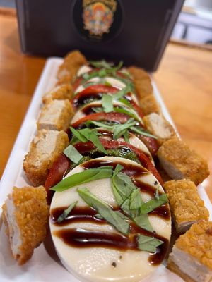 Chickn Caprese Salad at Pacha Roots in Miami