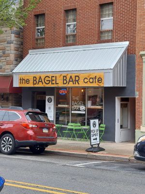 Front of establishment at The Bagel Bar Cafe in Kutztown