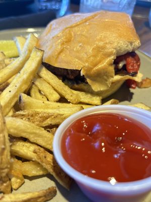 Among us burger vegan   at Saucony Creek Brewing in Kutztown