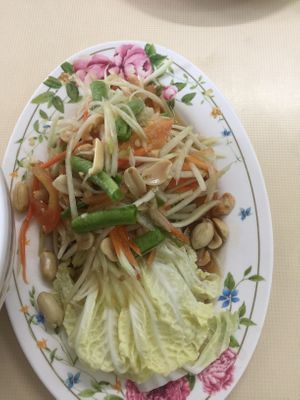 Somtam at Sutunthip Vegetarian Food in Bangkok