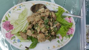 Laab Tab at Sutunthip Vegetarian Food in Bangkok