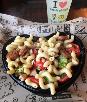 Vegan Delight Signature Bowl. Not bad. at I Heart Mac & Cheese in Woodbury