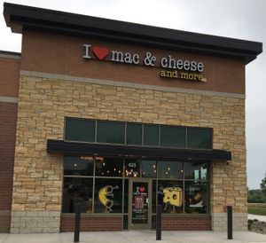 Exterior August 2023 at I Heart Mac & Cheese in Woodbury