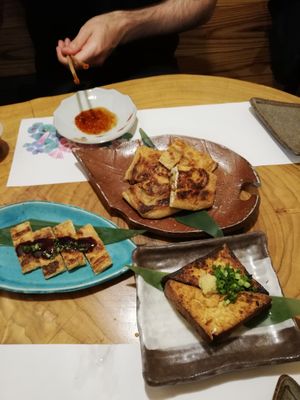 Some of the delicious sides  at Koushi 紅絲 in Nara