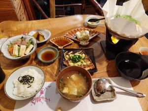 Healthy meal set at Koushi 紅絲 in Nara