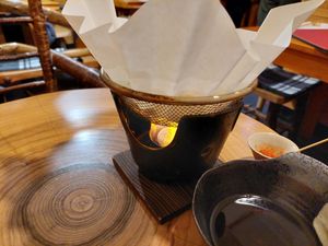 Boiling in front of me at Koushi 紅絲 in Nara