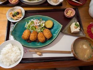 Tofu croquettes at Koushi 紅絲 in Nara