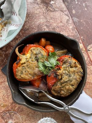 Capsicum Yemista  at Yamas Greek & Drink in West End