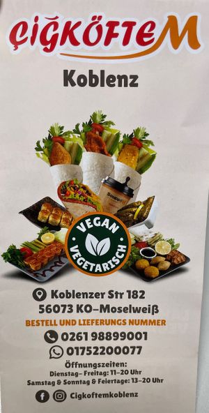 Menu delivery Information   at Cigköftem in Koblenz