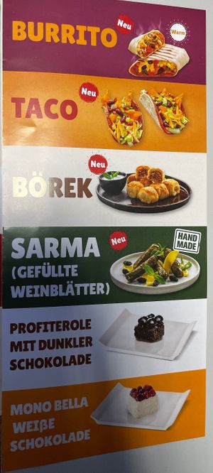 Menu  at Cigköftem in Koblenz