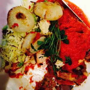 eggplant braciole  at New World Bistro Bar in Albany