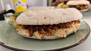 Llonguet de jackfruit at Panorama Bar Bazar in Mallorca