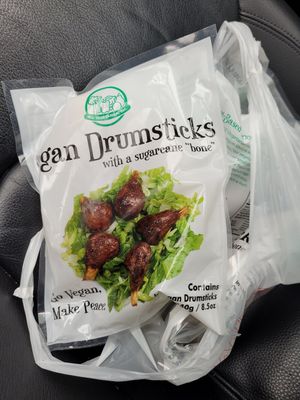 Frozen drumsticks at Thien Dang Vegetarian in Garden Grove