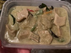 Green Curry - It’s Not Chicken  at Rayu Pan Asian in Tamworth