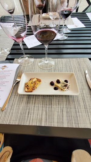 Vegan cheese and crackers at Kendall-Jackson Wine Estate & Gardens in Santa Rosa